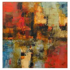 Ivan Acuña, Metalscape, oil on canvas