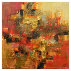 Ivan Acuña, Metalscape, oil on canvas