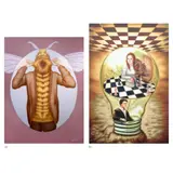 Cyril Turao, a.) Bee as Female Reproductive Organ 
b.) Untitled, a.) oil on canvas b.) oil on canvas