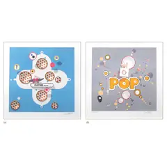 Philippe Bertho, a.) Culture Machine 
b.) b.) Pop Fiction, a.) lithograph 247/275 b.) lithograph 266/275