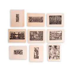 Chittaprosad Bhattacharya, a.) Terracotta
b.) Dance
c.) In The Evening Trump Car
d.) Dance
e.) Palms
f.) Landscape - Boobbay Outskirts
g.) The Kashmer
h.) “Aspara” Kahajuraho
i.) The Village Elder, a.) - i.) print