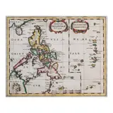 Nicholas Sanson, Insulae Philippinae. Islas de Los Ladrones, hand-coloured copper engraving