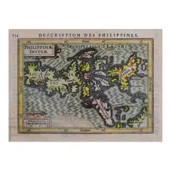 Jodocus Hondius Junior, A Philippinae Insulae Map, hand-colored copper engraving