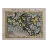 Jodocus Hondius Junior, A Philippinae Insulae Map, hand-colored copper engraving