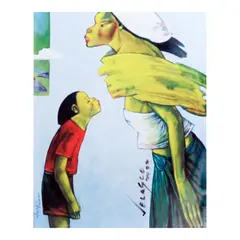 Lydia Velasco, Ako at Ikaw, print on tile
