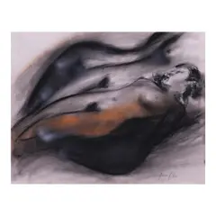 Rene Robles, Nude, Pastel on paper