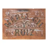 José Honorato Lozano, Letras y Figuras, watercolor on paper