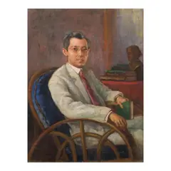 Vicente Rivera y Mir, Portrait of Dr. Jose Abad Lopez, oil on canvas