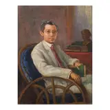 Vicente Rivera y Mir, Portrait of Dr. Jose Abad Lopez, oil on canvas