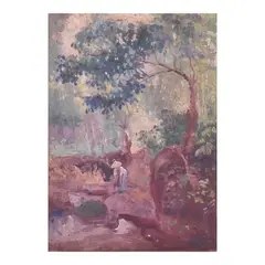 Juan Arellano, Landscape, oil on board