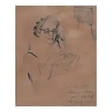 Vicente Manansala, Ang Aking Mahal, pen and ink on paper