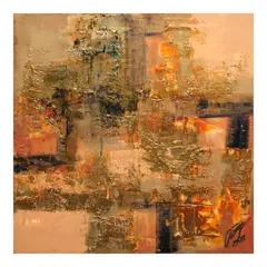 Ivan Acuña, Metalscape, oil on canvas