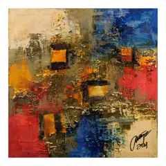 Ivan Acuña, Metalscape, oil on canvas