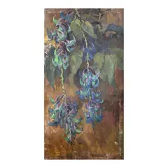 Gabriel Custodio, Orchids, oil on canvas