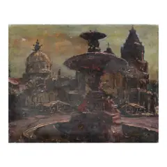Untitled by Gabriel Custodio, oil on canvas, sold Jan 2025