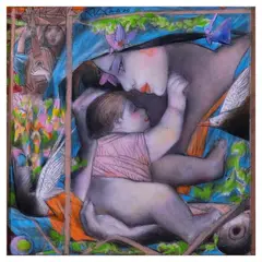 Tam Austria, Mag-anak, oil on canvas