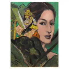 Hermès Alègrè, Hermosa, oil on canvas