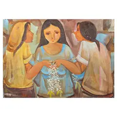 Sampaguita by Roger San Miguel, oil on canvas, sold Jan 2025
