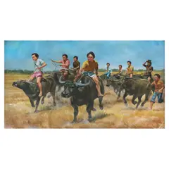 Carlos Catimbang, Untitled, oil on canvas