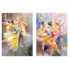 a.) Ballerinab.) Ballerina by Jun Martinez, b.) signed and dated 2012 (lower right)<br /> watercolor on paper<br /> 28" x 20" (71 cm x 51 cm), sold Jan 2025