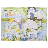 Norma Belleza, Farmers, pen and ink on paper