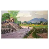 Crispin Lopez, Landscape, oil on canvas