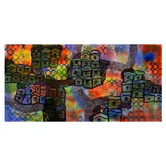 Manuel Baldemor, Pook Bagong Pag-asa, acrylic on canvas