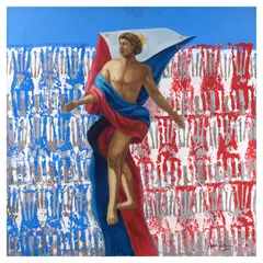 Rene Robles, Watawat, oil on canvas