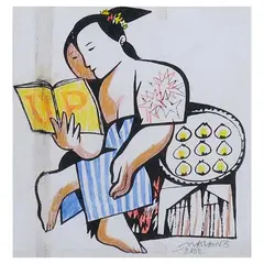 UP Series by Mauro Malang Santos, mixed media, sold Jan 2025