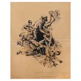 Untitled by Mauro Malang Santos, ink on paper, sold Jan 2025