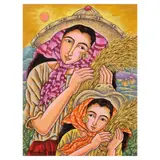 Mario Parial, Golden Harvest, acrylic on canvas