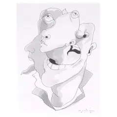 Elmer Roslin, Untitled, watercolor on paper