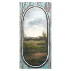 Robert Lucas Shook, Landscape Through a Window, oil on canvas