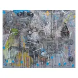 Don Salubayba, Towards Nowhere, mixed media on canvas