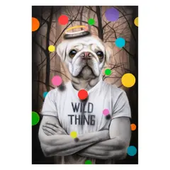 Wild Thing by Ronald Bullet Dematera, oil on canvas, sold Jan 2025