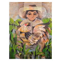 Paco Gorospe, Sabungero, oil on canvas