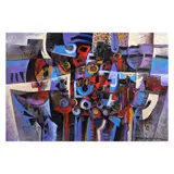 Paco Gorospe, Gintong Biyaya III, oil on canvas