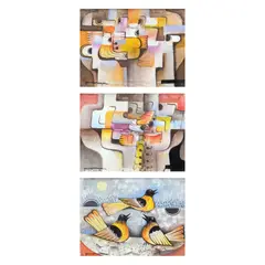 Paco Gorospe, a.) Untitled b.) Untitled c.) Untitled, b.) signed (lower left)<br /> oil on canvas<br /> 11 1/2" x 15 1/2" (29 cm x 39 cm)<br><br>
