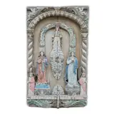 Juan Flores, Relieve or Bas Relief, molave, bone masks and hands