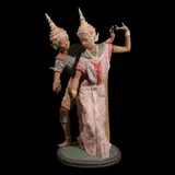 Lladrò, Lladro Large Figurine  Thai Couple Dancers, porcelain