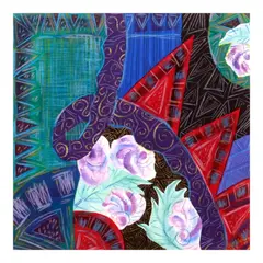 Imelda Cajipe-Endaya, Bulaklak, mixed media