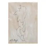 Hernando R. Ocampo, Abstract, pen and ink on paper