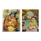 a.) Varquez<br & > b.) Leonardo B. Uy, A Lot of Two Artworks, b.) Madonna and Child<br /> signed (lower left)<br /> oil on canvas<br /> 19" x 14" (48 cm x 36 cm)