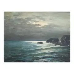 Miguel Galvez, Seascape, oil in canvas
