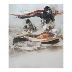 Sim Kern Teck, Abstract, oil on aluminum