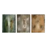 Bobby Nuestro, a.) Water Spirit I b.) Water Spirit IV c.) Water Spirit II, oil on paper