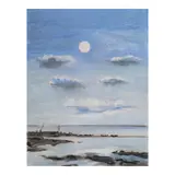 Untitled (Seascape) by Federico Aguilar Alcuaz, oil on canvas, sold Oct 2024