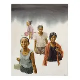 Antipas Delotavo, Mga Inang Kapos, watercolor on paper
