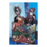 Marcel Antonio, The Feast, oil on canvas