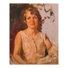 Fernando Amorsolo, Portrait of a Lady, Watercolor on paper